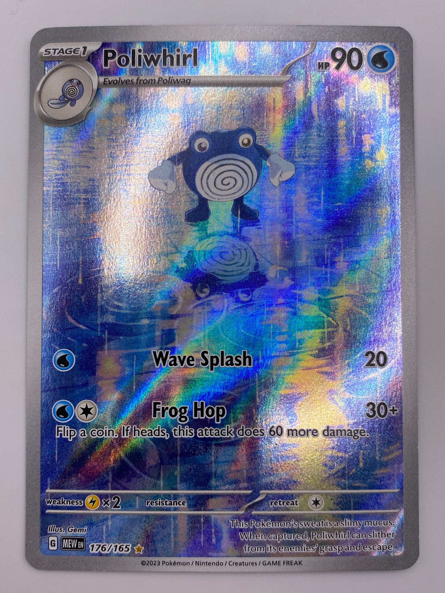 Poliwhirl Illustration Rare 151 NM