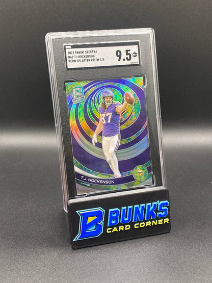2023 TJ Hockenson Neon Splatter Prizm 3/8