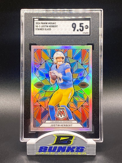 2024 Justin Herbert Stained Glass SGC 9.5