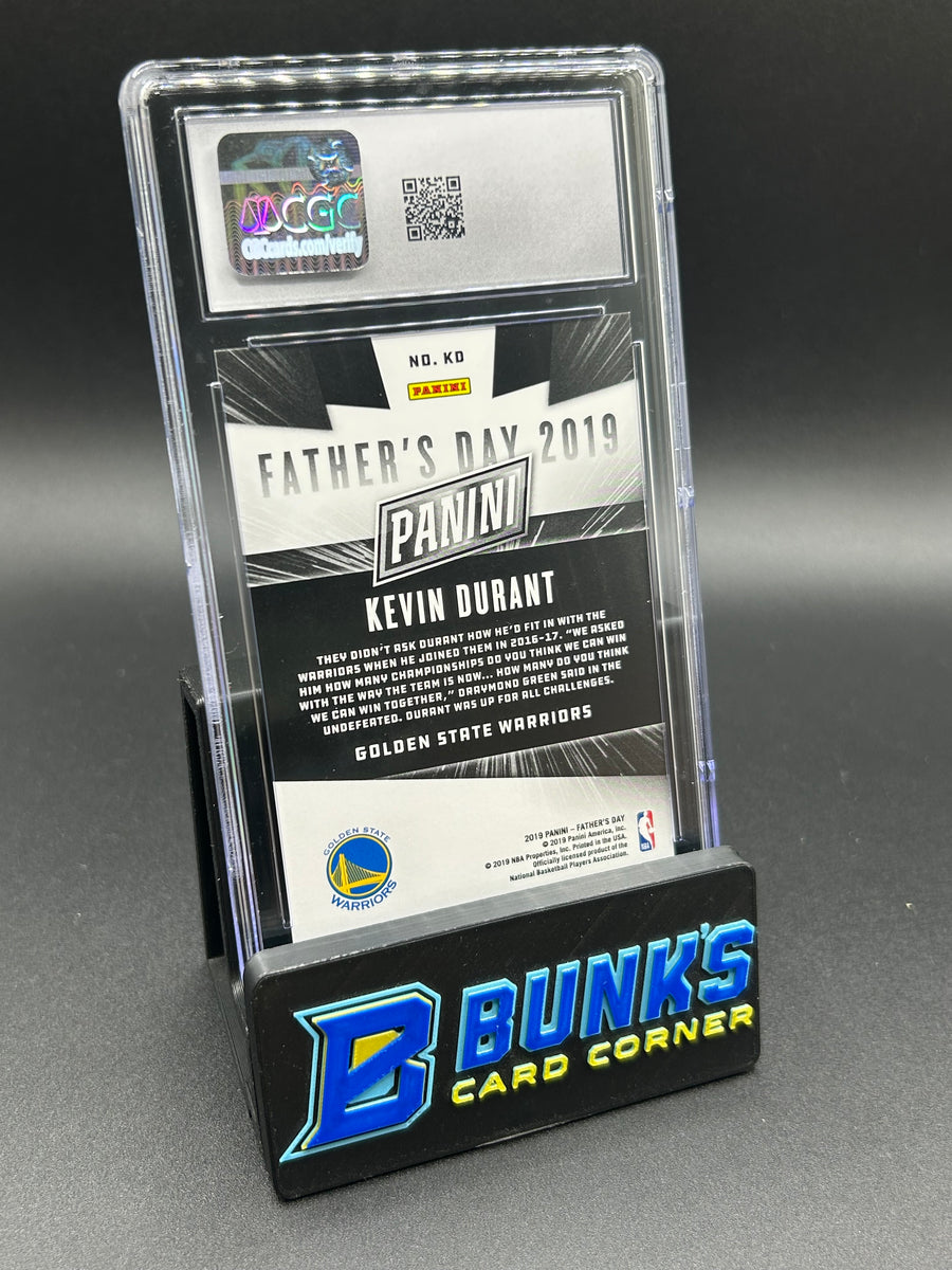 2019 Kevin Durant Panini Father's Day Collection Hyper Plaid 2/5 CGC 9