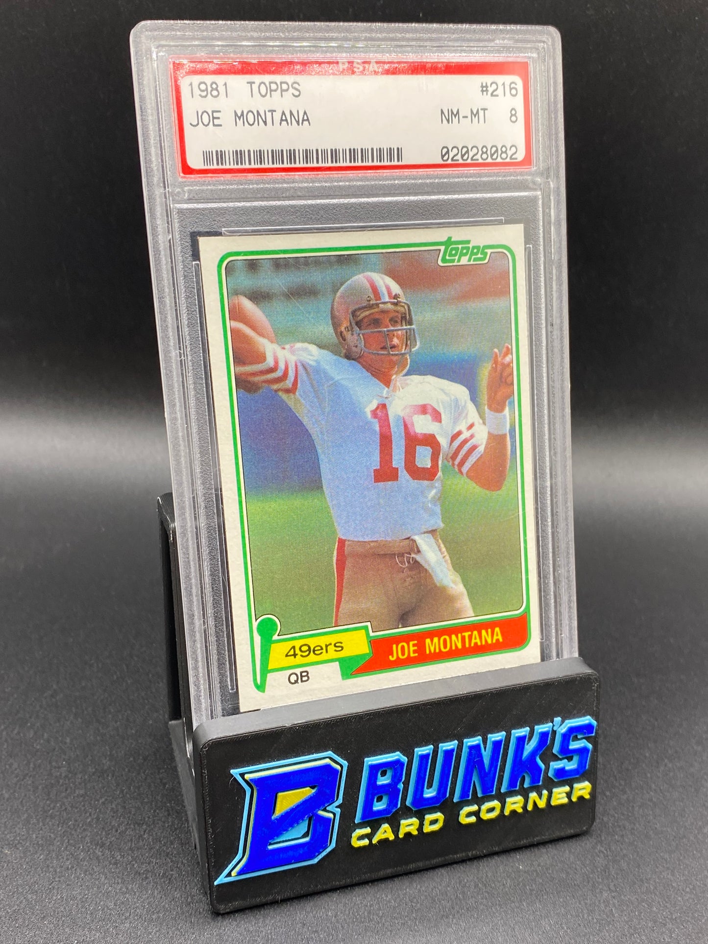 1981 Joe Montana PSA 8