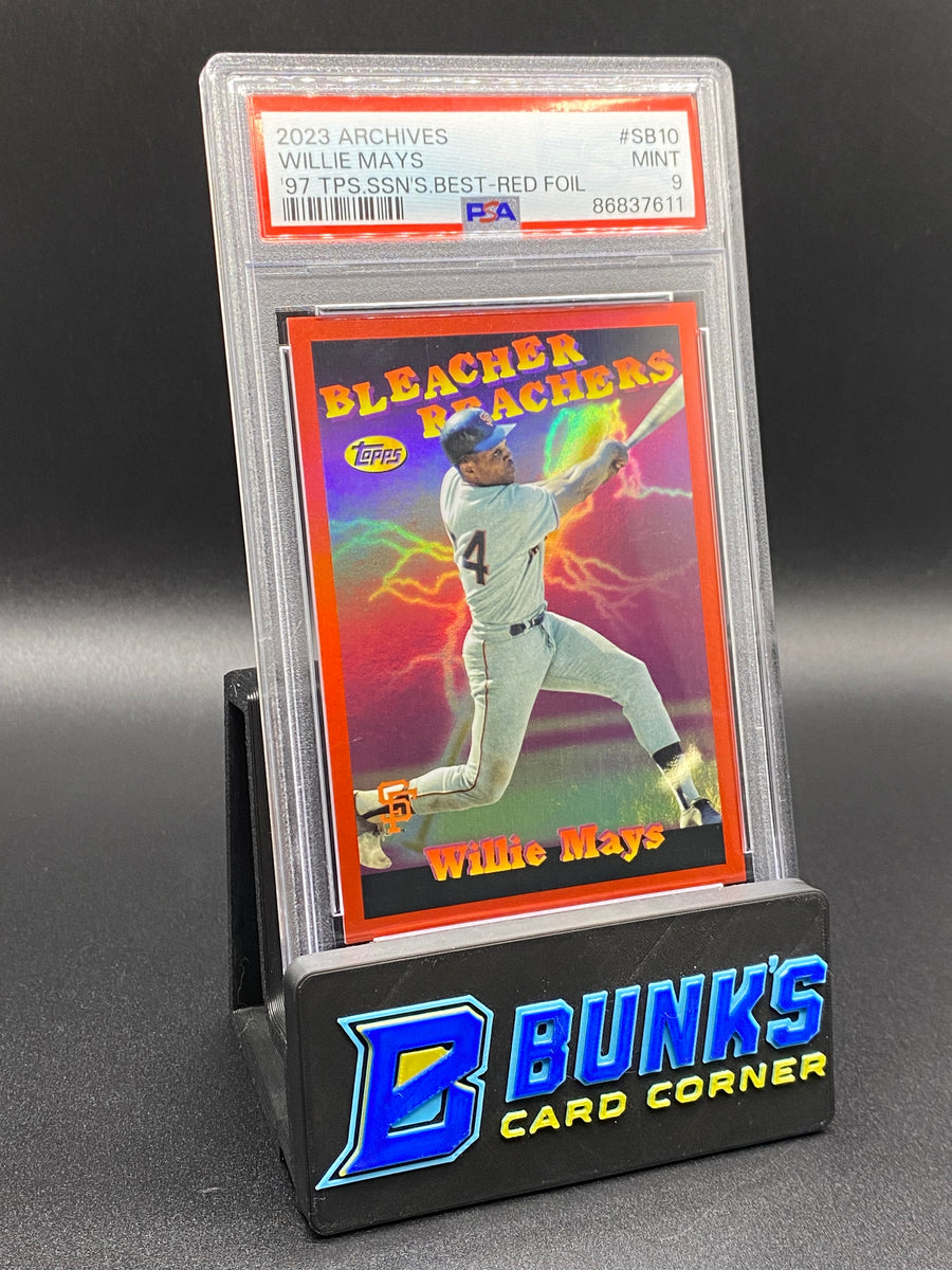 2023 Willie Mays Bleacher Reachers Red 25/25 HOF PSA 9