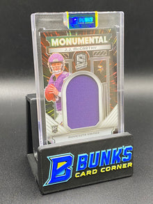 2024 JJ McCarthy Patch Monumental Spectra Rc 4/60