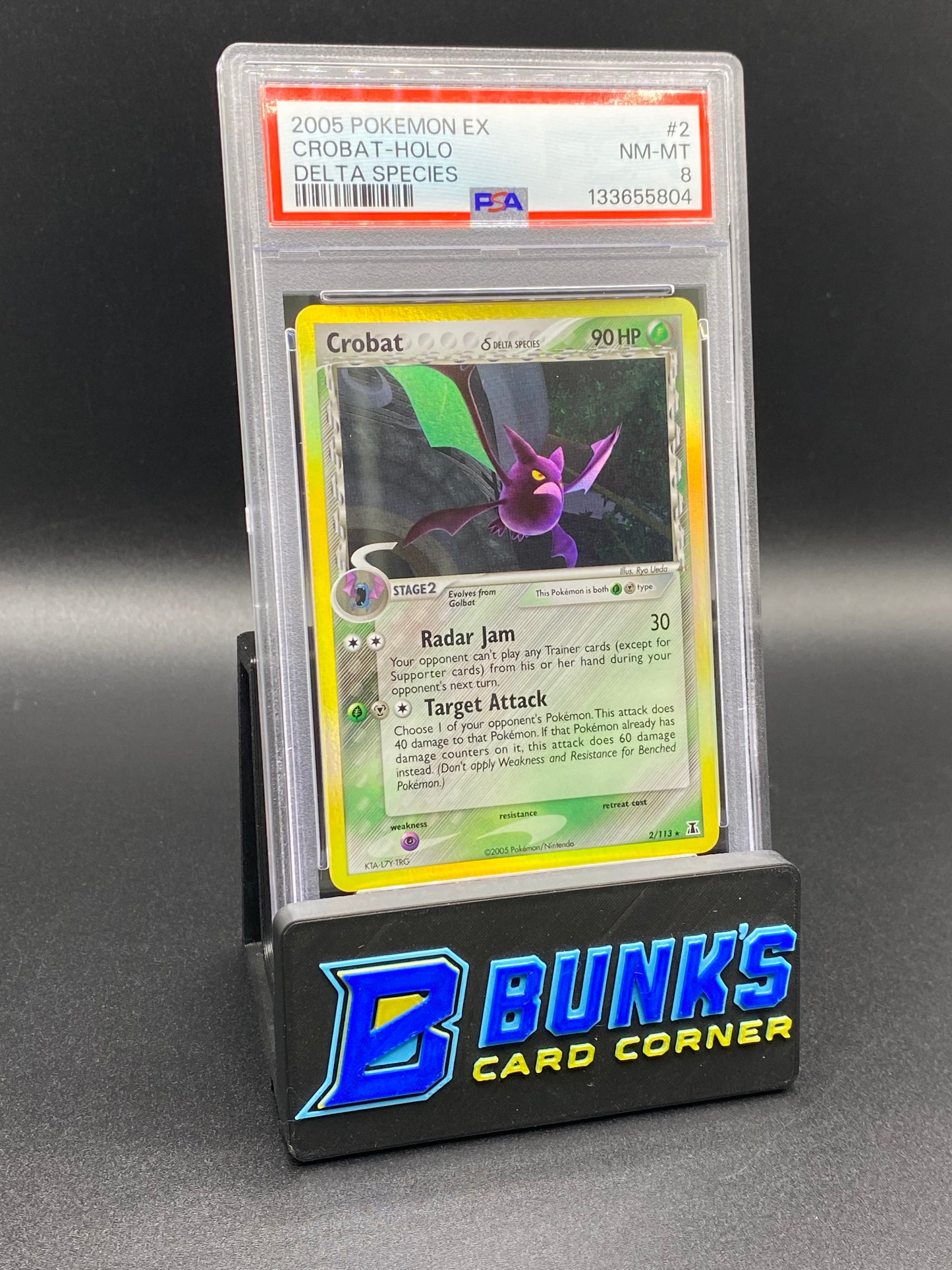 Crobat Holo Delta Species PSA 8