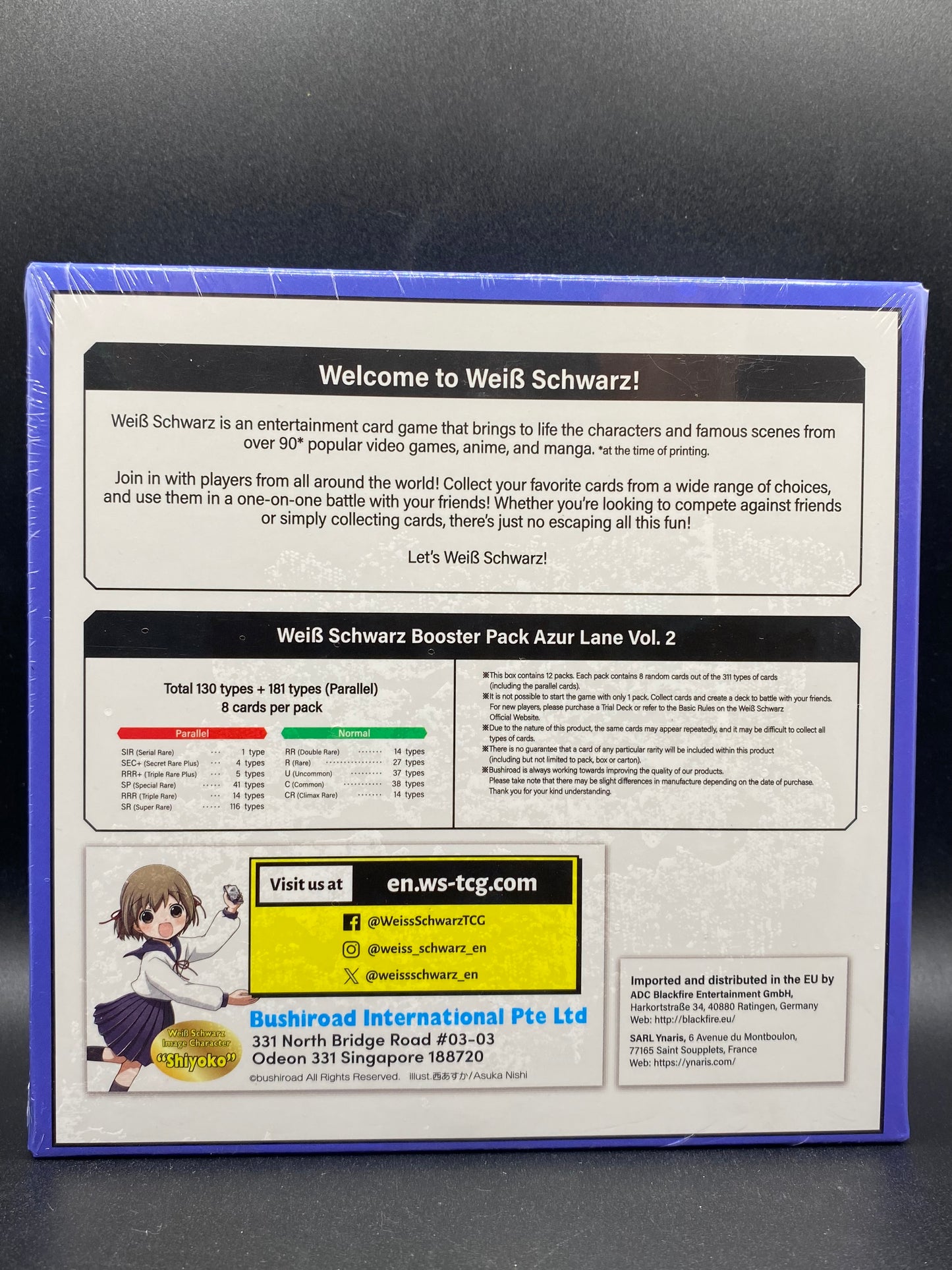 Weiss Schwarz Azur Lane 1st Edition Vol. 2