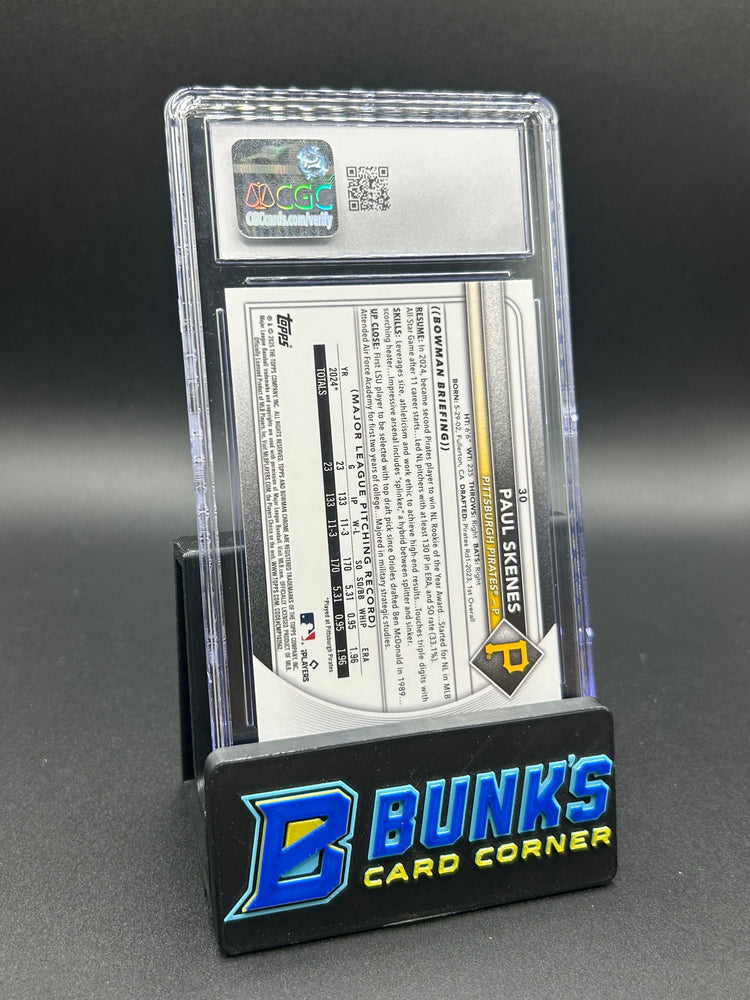2025 Paul Skenes Bowman Mega Box Fuchsia 130/299 CGC 10