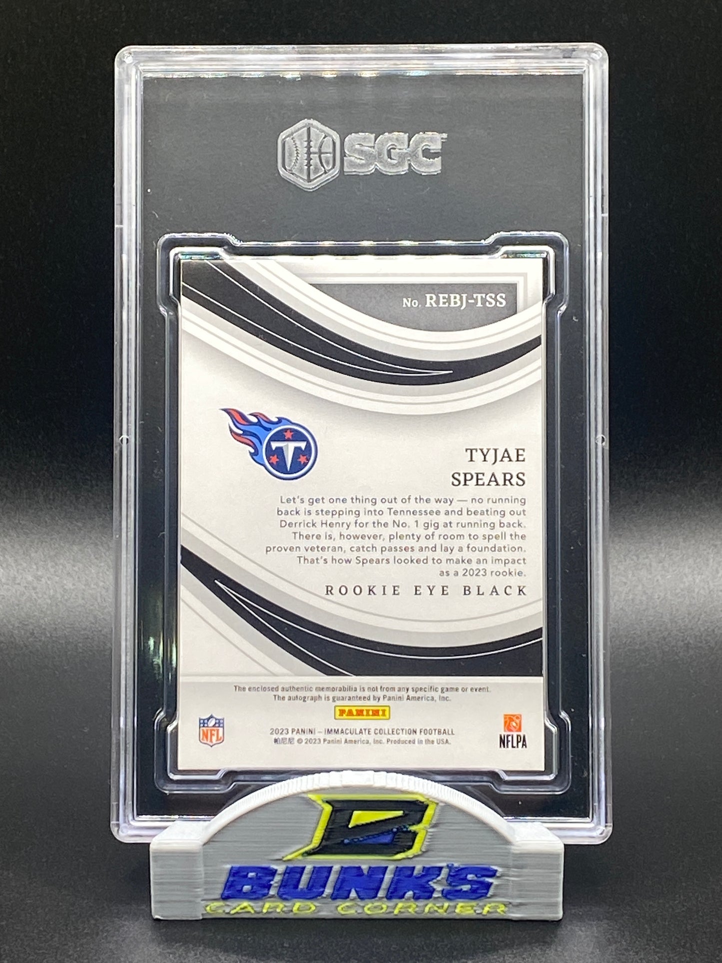 2023 Tyjae Spears AUTOGRAPHED Rookie 35/99 (Box B7)