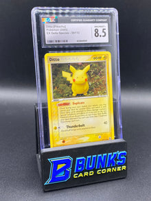 Pikachu Ditto Claymation Ex Delta Species CGC 8.5