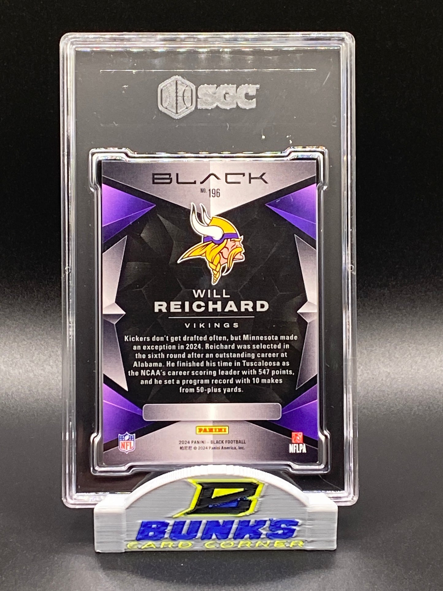 2024 Will “The Thrill” Reichard - Rookie Card 5/25 (Box B4)