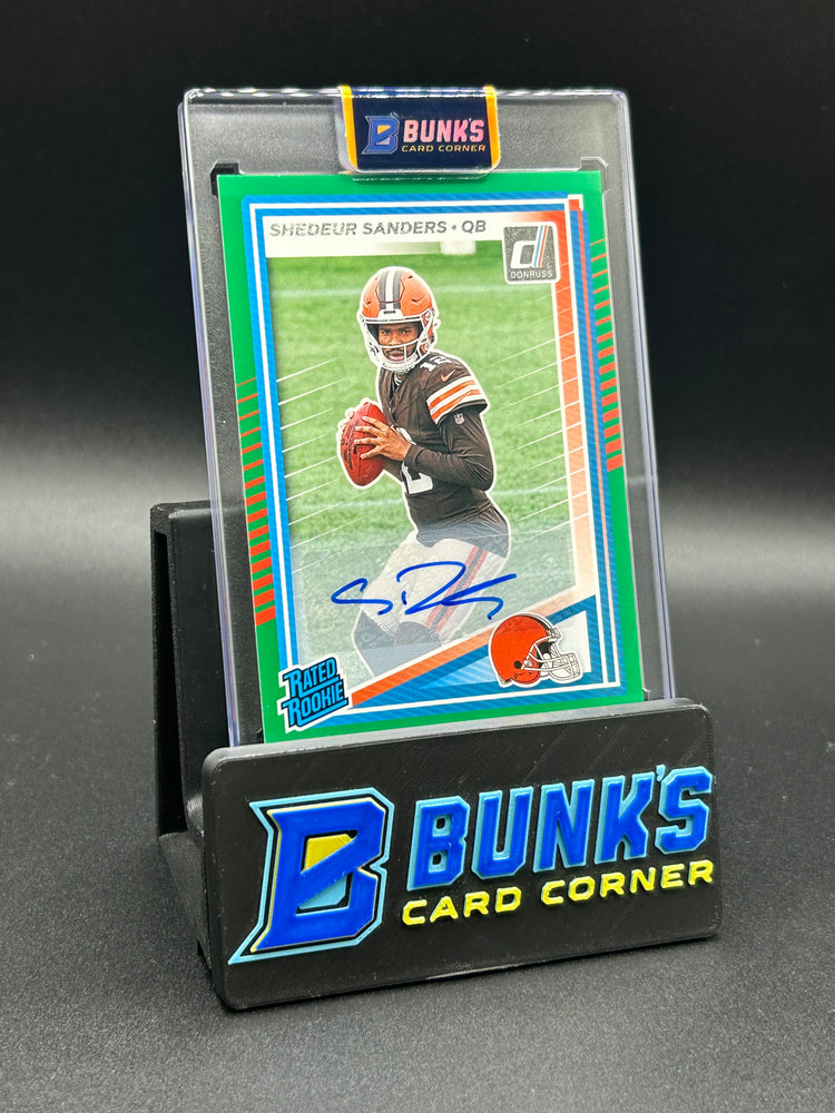 2025 Shedeur Sanders Donruss Green Rc Auto