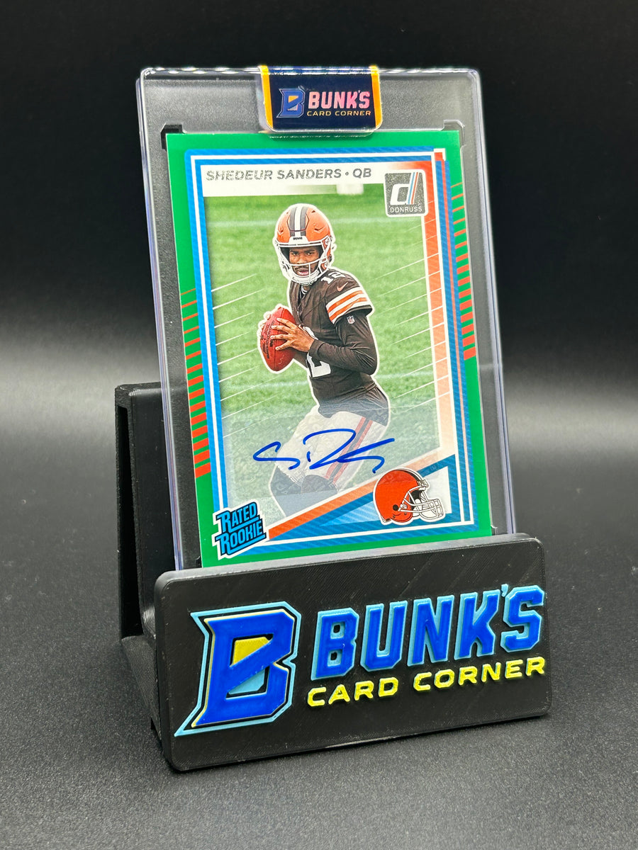 2025 Shedeur Sanders Donruss Green Rc Auto