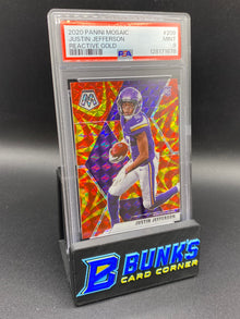 2020 Justin Jefferson Reactive Gold PSA 9 Rc