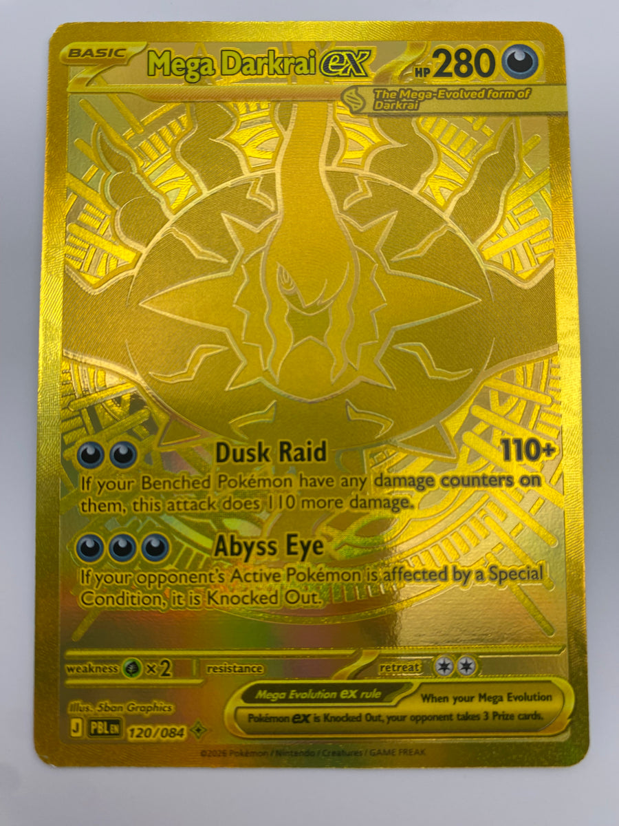 Mega Darkrai Ex Gold Hyper Rare Pitch Black VLP