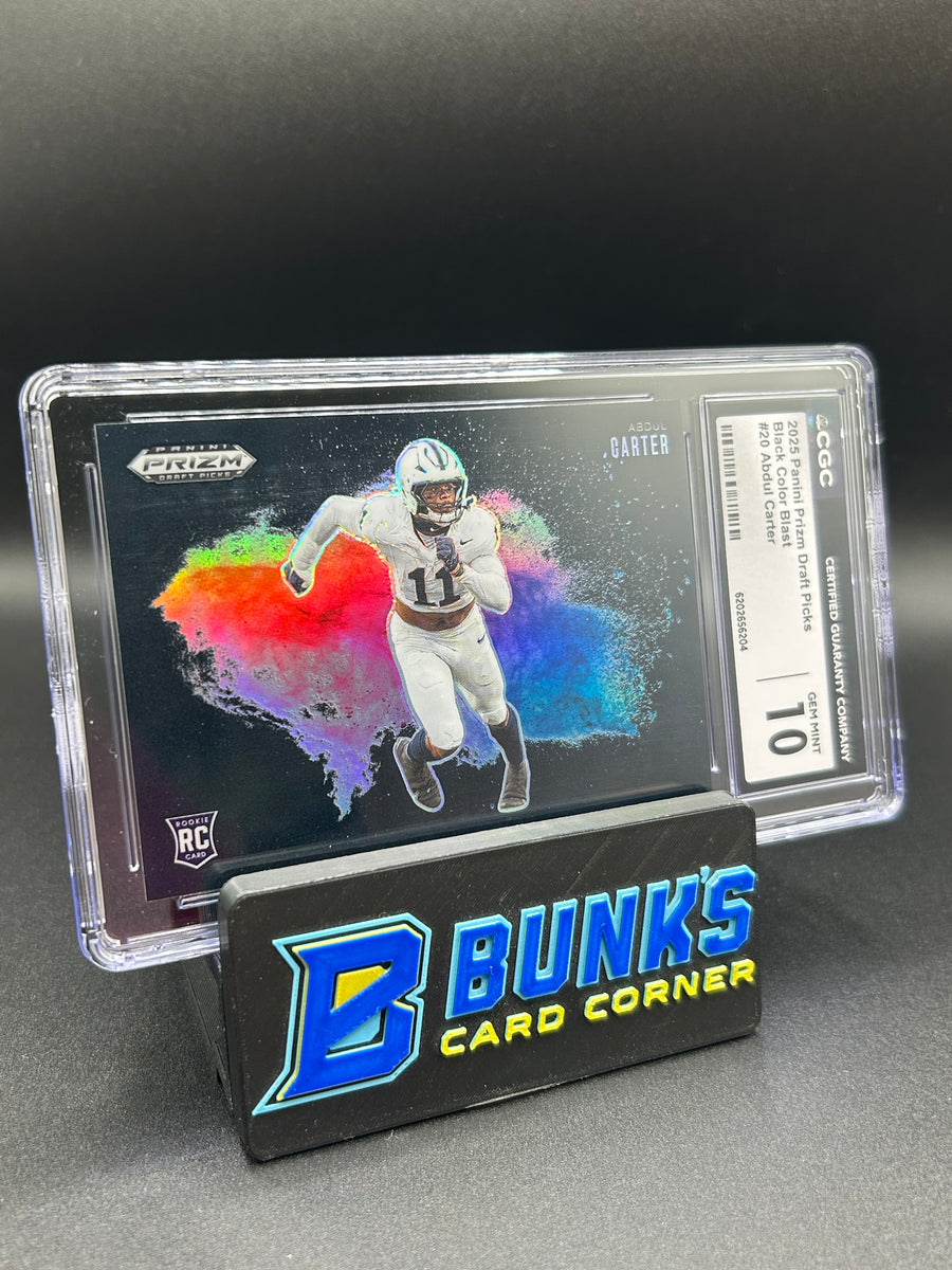 2025 Abdul Carter Panini Prizm Draft Picks Black Color Blast Rc CGC 10