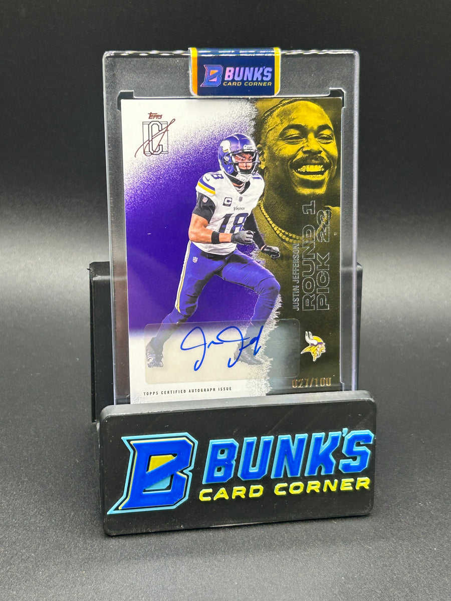 2025 Justin Jefferson Topps Purple Auto 27/100