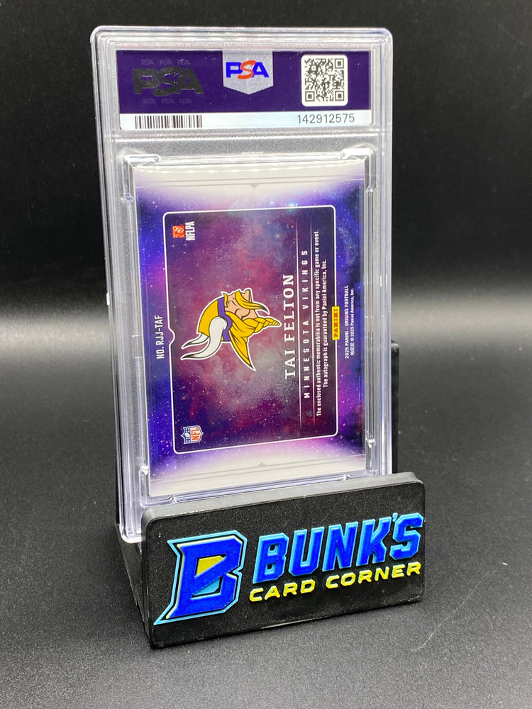 2025 Tai Fel Ton Rookie Jumbo Jersey Auto Rc PSA 10