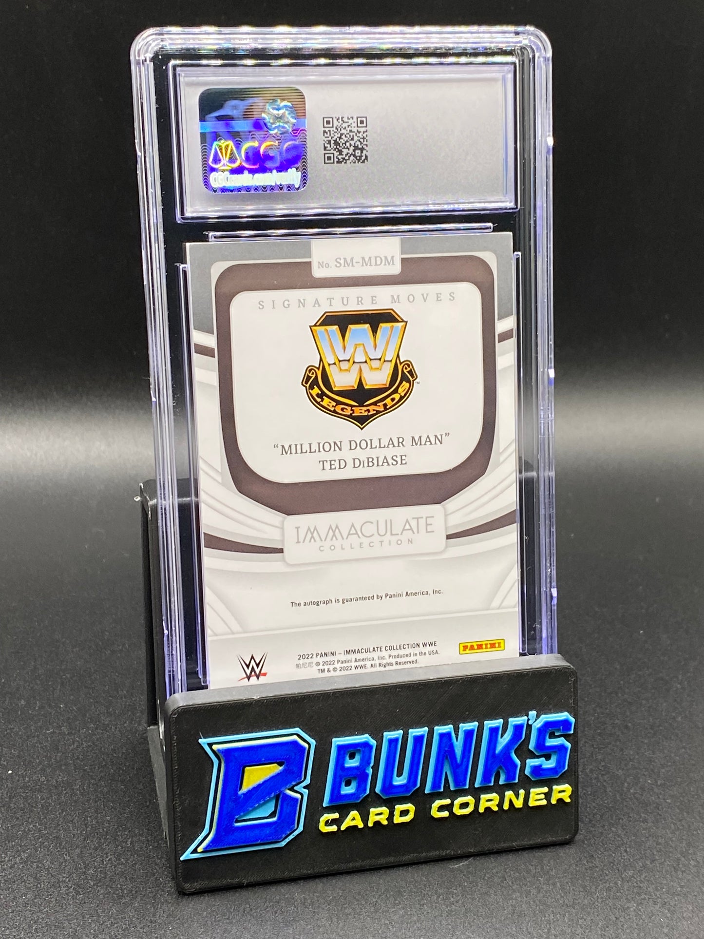 2022 Ted Dibiase Auto 99/99 CGC Authentic Auto 10