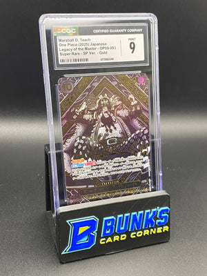 Marshall D. Teach Super Rare SP OP09-093 CGC 9