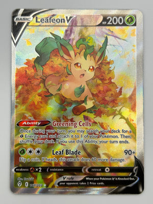 Leafeon V Alt Art Evolving Skies NM
