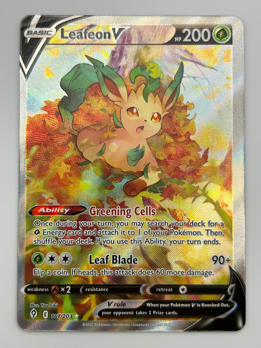 Leafeon V Alt Art Evolving Skies NM