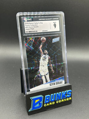 2019 Kevin Durant Panini Father's Day Collection Hyper Plaid 2/5 CGC 9