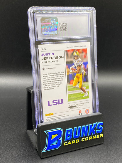 2020 Justin Jefferson Prime Alma Mater Materials 25/25 CGC 10
