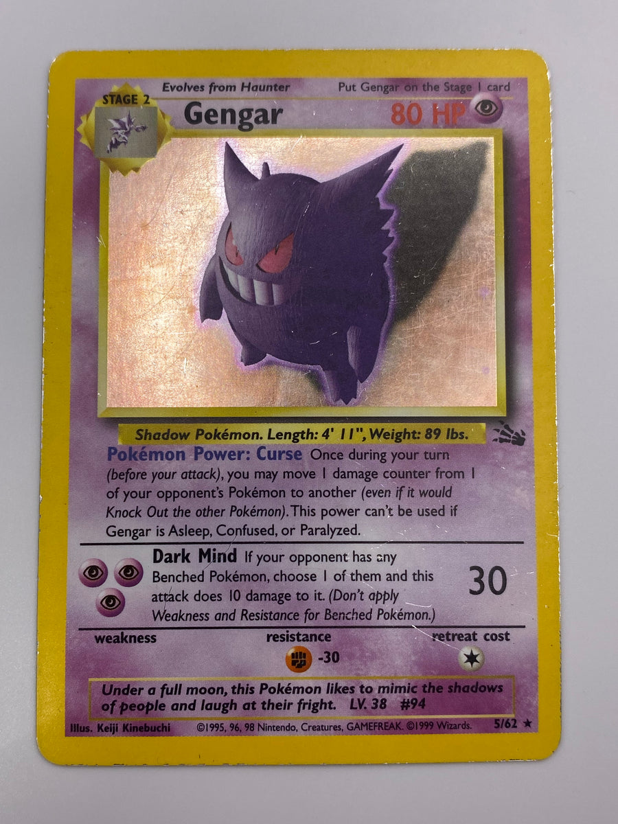 Gengar Holo Fossil MP/HP
