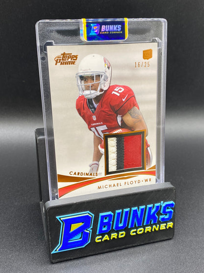 2012 Topps Prime Michael Floyd 16/25 Patch  Rc