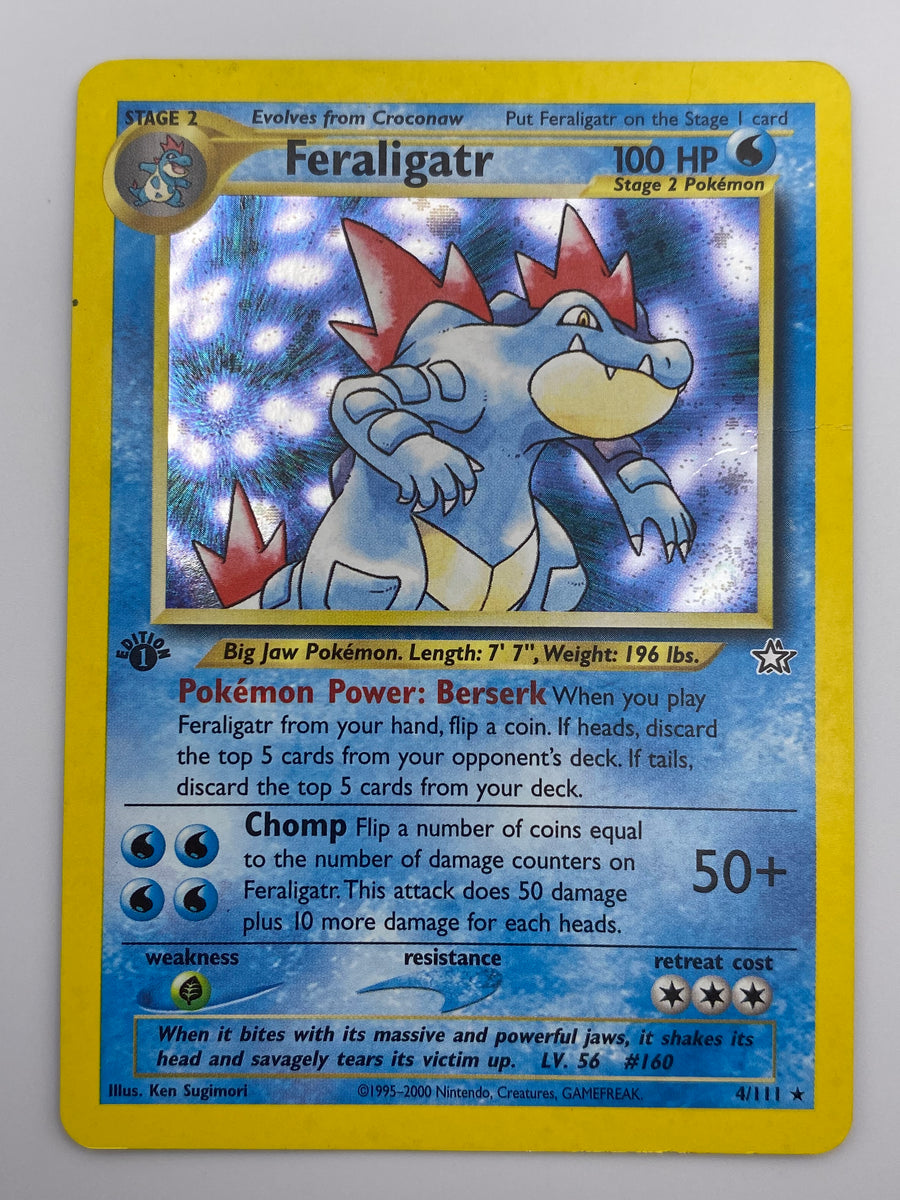 Feraligatr Holo 1st Edition Neo Genesis MP-HP