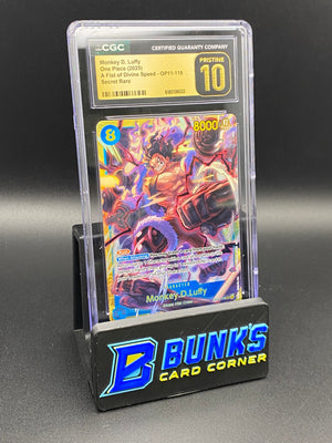 Monkey D. Luffy Secret Rare OP11-118 CGC PRISTINE 10