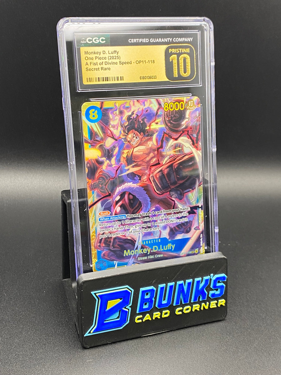 Monkey D. Luffy Secret Rare OP11-118 CGC PRISTINE 10