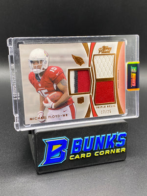 2012 Michael Floyd Topps Prime Patches Rc 17/25