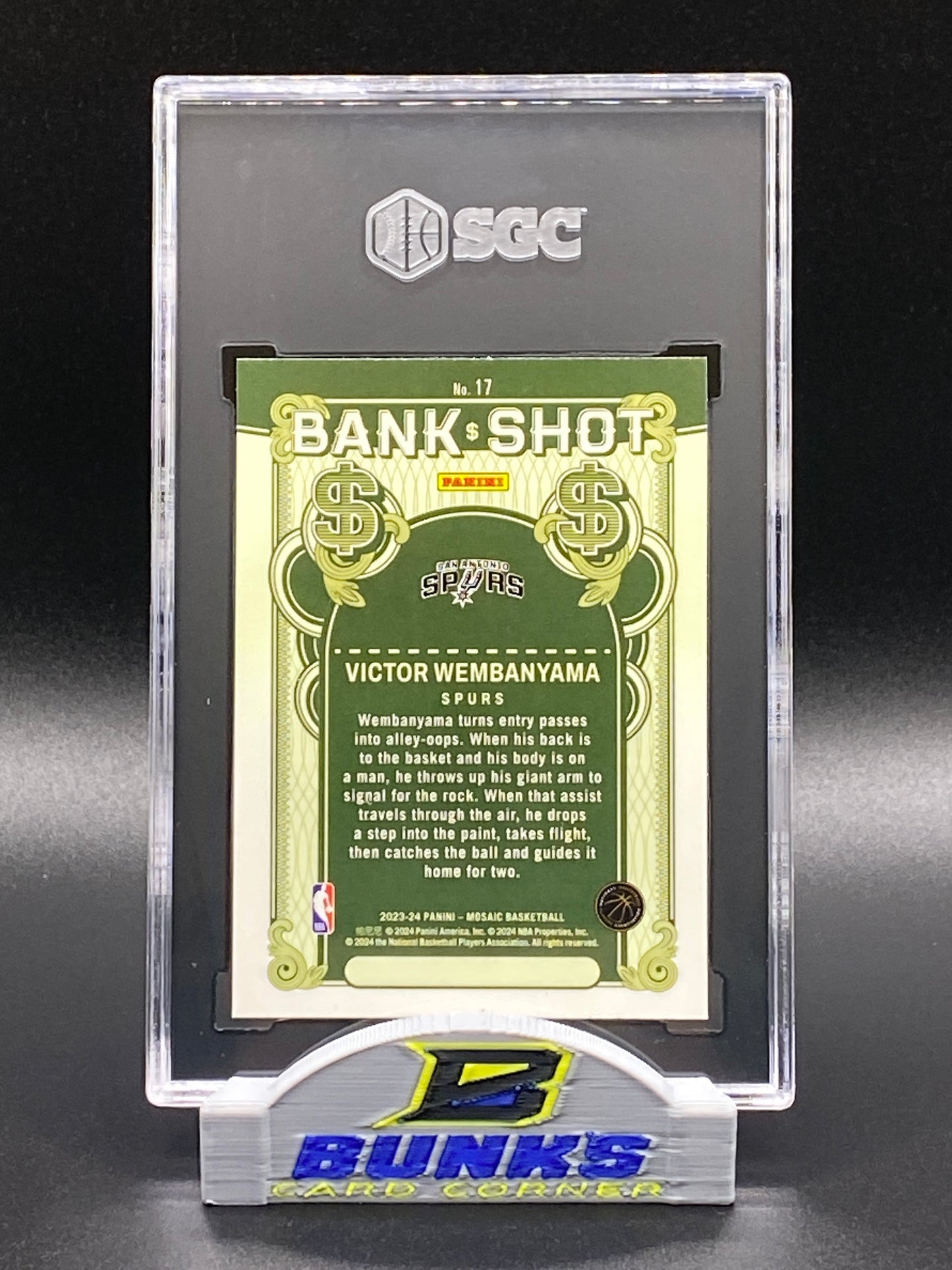 2023-24 Victor Wembanyama Bankshot Rookie Card (Box B2)