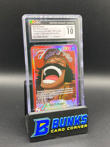 Gol D. Roger Leader Alternate Art Parallel Carrying on His Will CGC 10