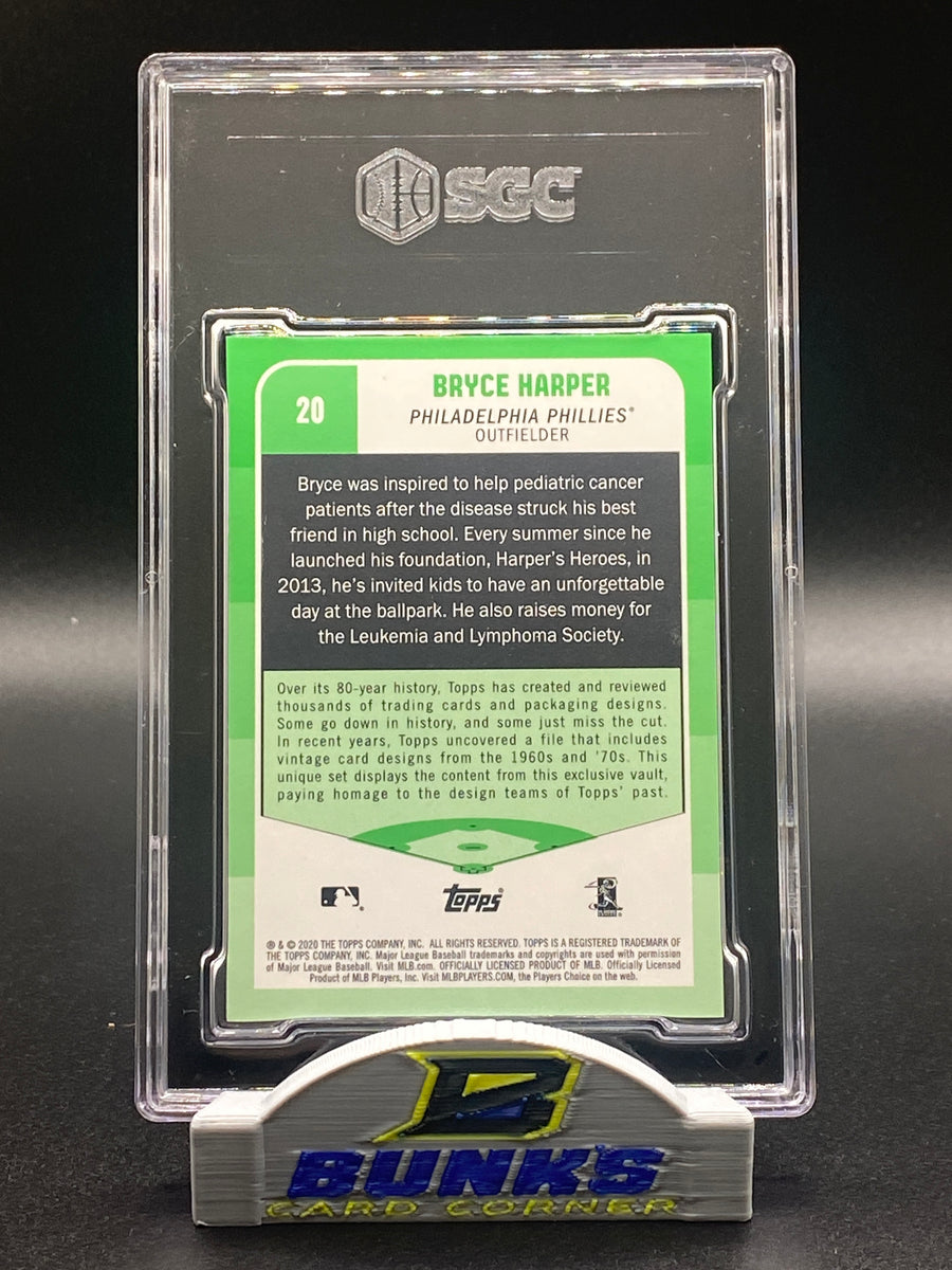 2020 Bryce Harper Blue 7/40 SGC 10