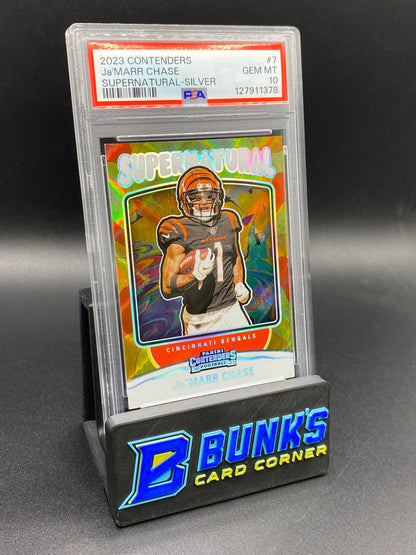 2023 Ja'Marr Chase Supernatural Silver PSA 10