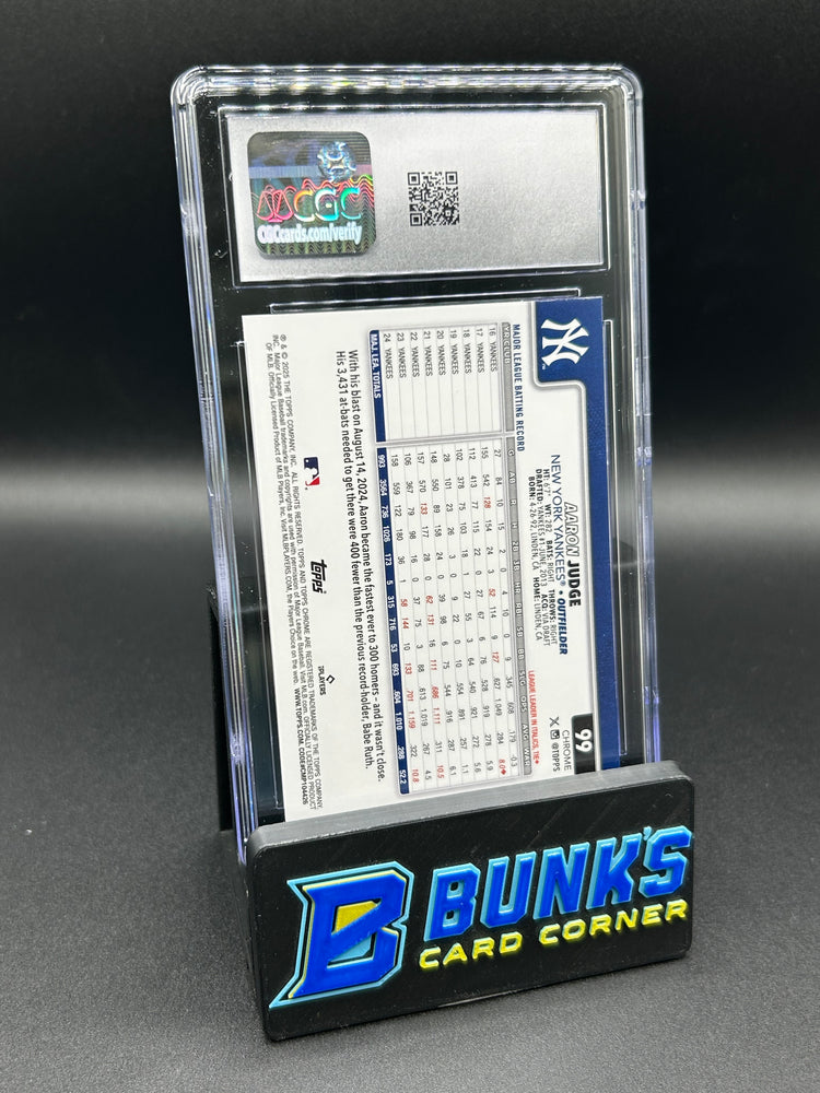 2025 Aaron Judge Topps Chrome LogoFractor CGC 10