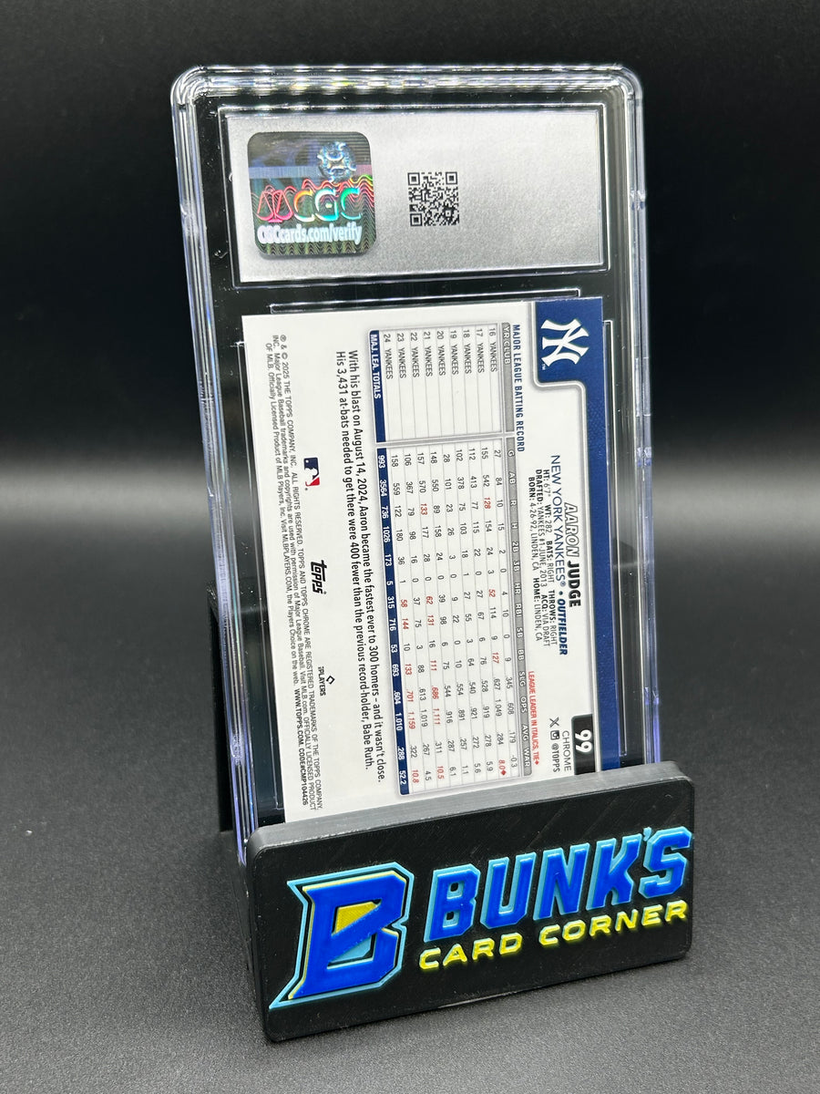 2025 Aaron Judge Topps Chrome LogoFractor CGC 10
