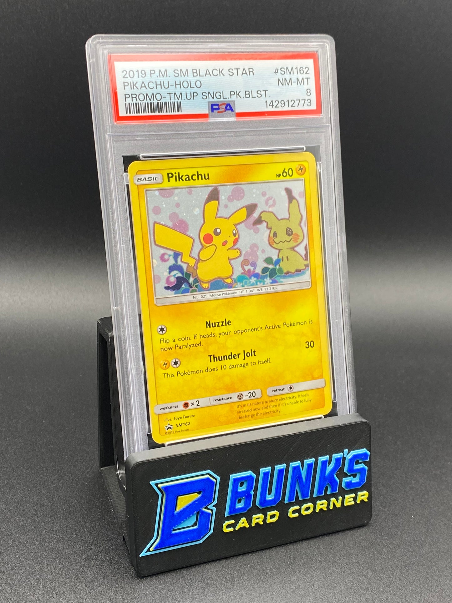 Pikachu Holo Promo PSA 8
