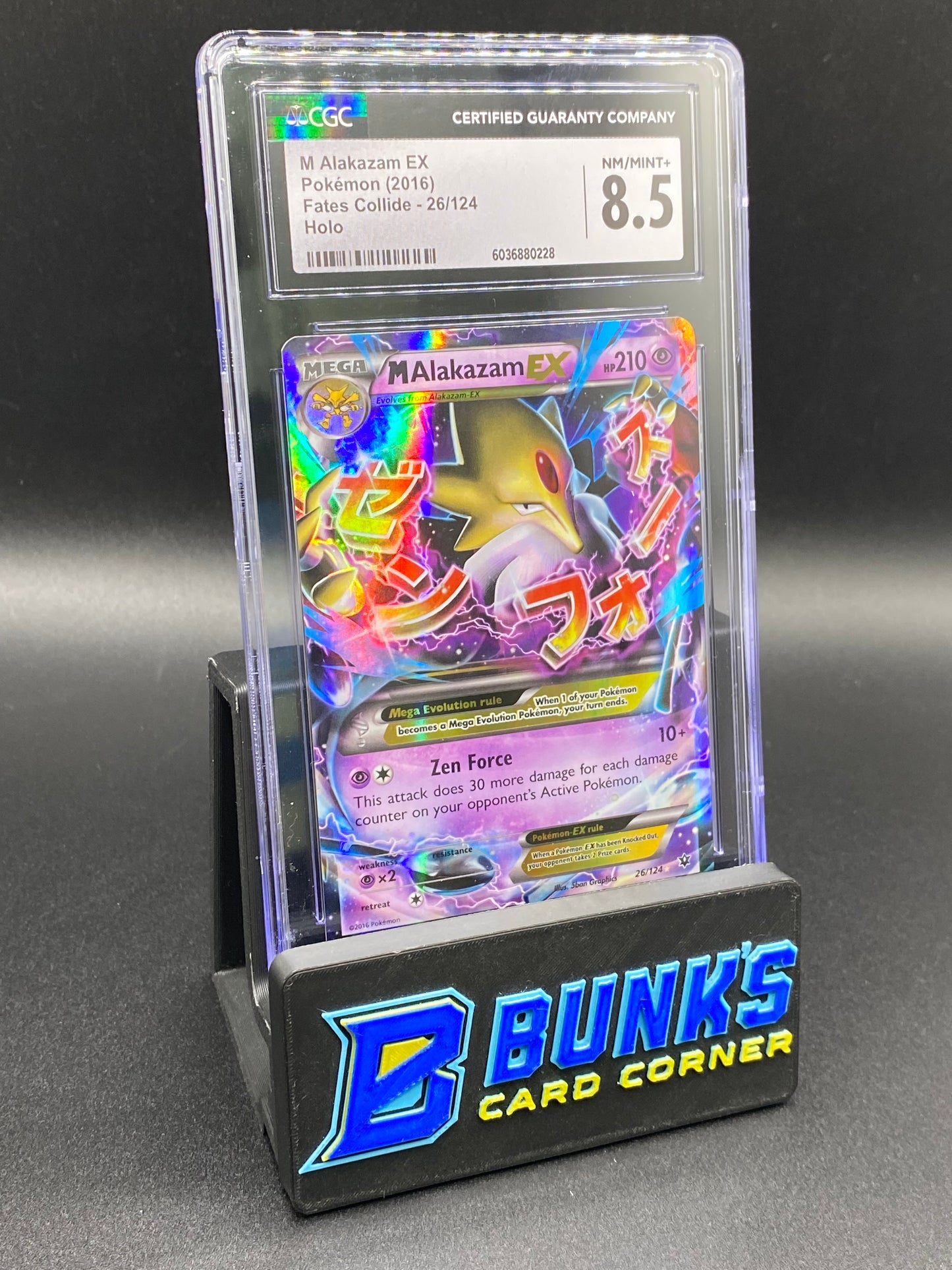Mega Alakazam Ex Fates Collide CGC 8.5
