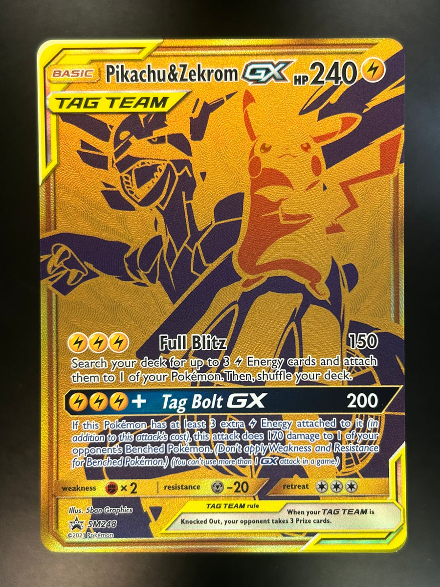 Pikachu & Zekrom Gx Tag Team Promo NM