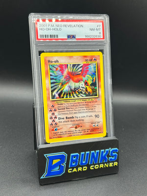 Ho-Oh Holo Neo Revelation PSA 8