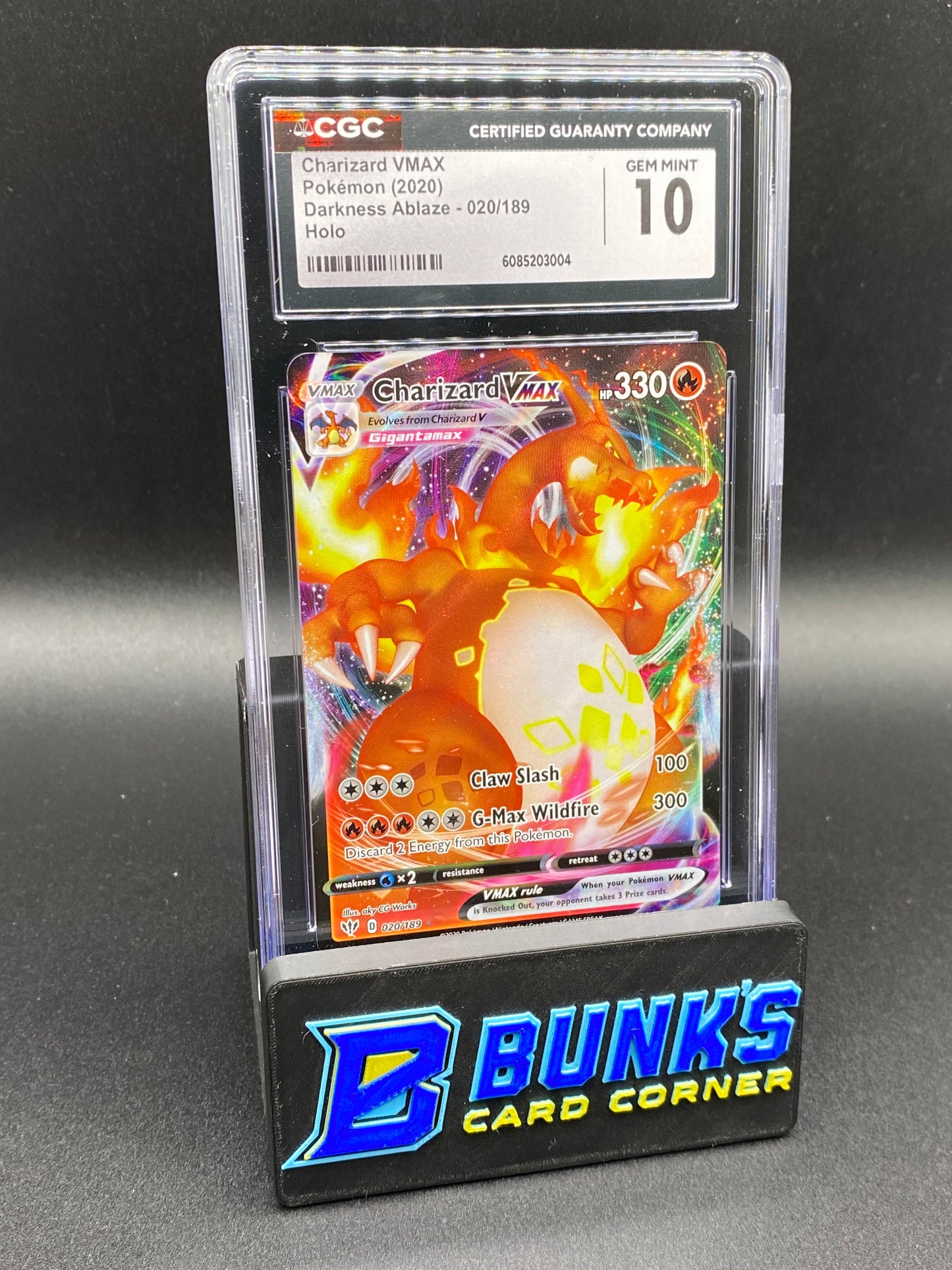 Charizard Vmax Darkness Ablaze CGC 10