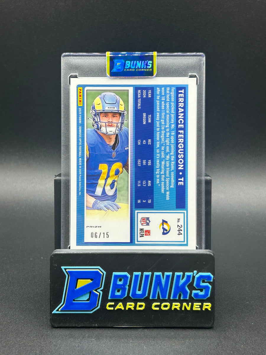 2025 Terrance Ferguson Donruss Optic Neon Yellow Prizm 6/15
