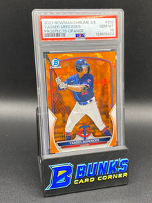 2023 Yasser Mercedes Prospects Orange 72/75 PSA 10