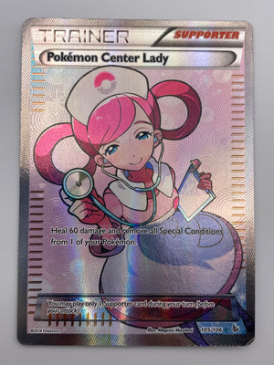 Pokemon Center Lady Full Art Trainer Flashfire MP