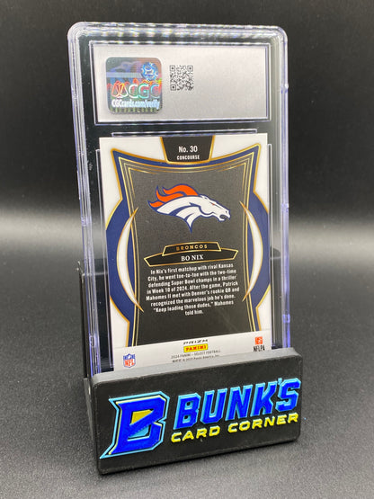 2024 Bo Nix Black & Red Shock CGC  10