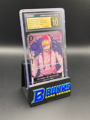Donquixote Rosinante OP02-108 CGC PRISTINE 10 Japanese