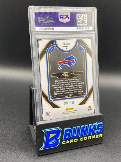 2024 Josh Allen White Shock 81/199 PSA 10