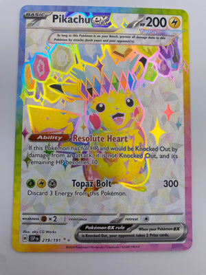 Pikachu Ex Full Art Surging Sparks NM